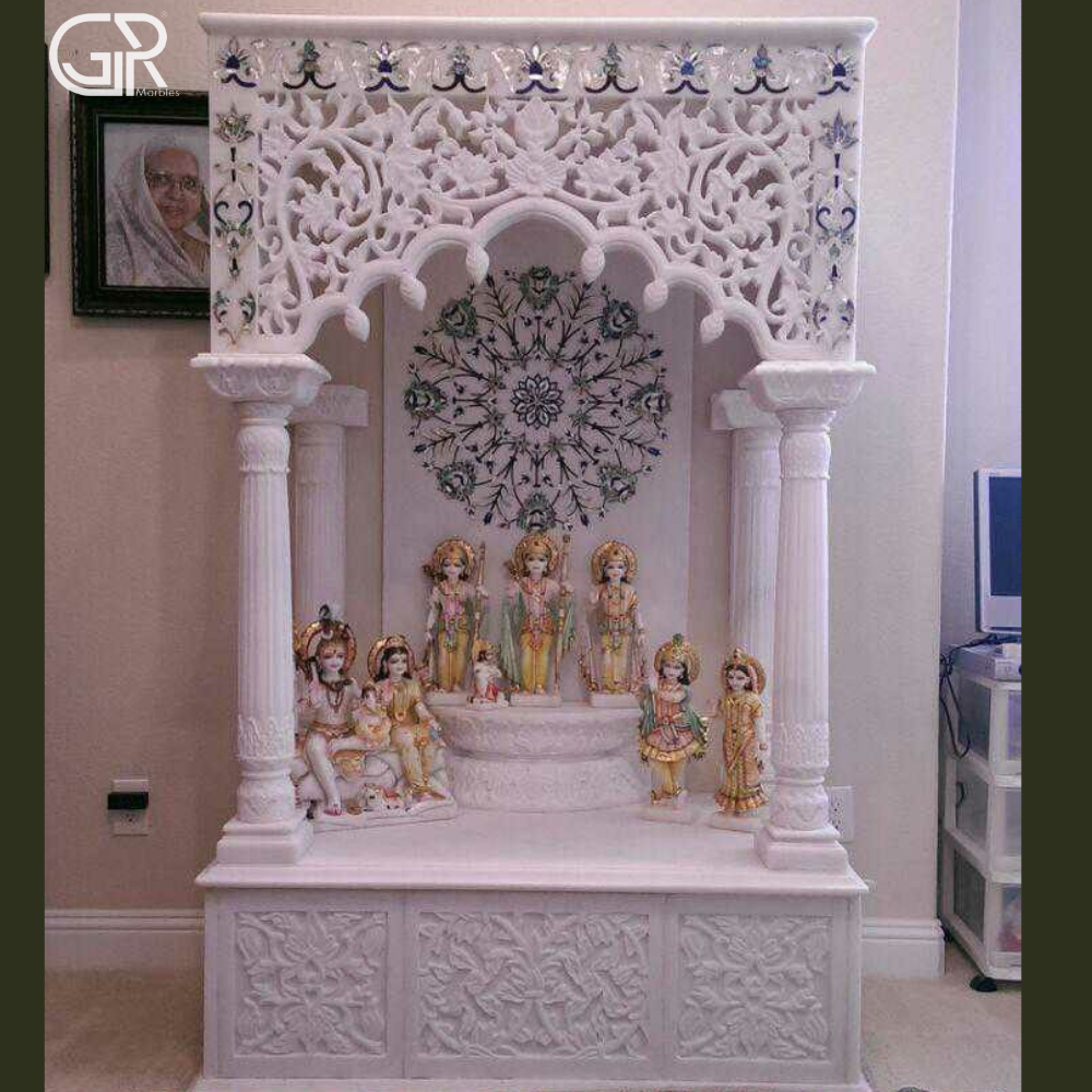 Inlay White Marble Temple