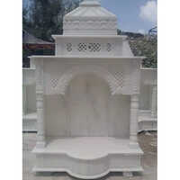 Pure White Marble Carved Mandir - Use: Home Decoration