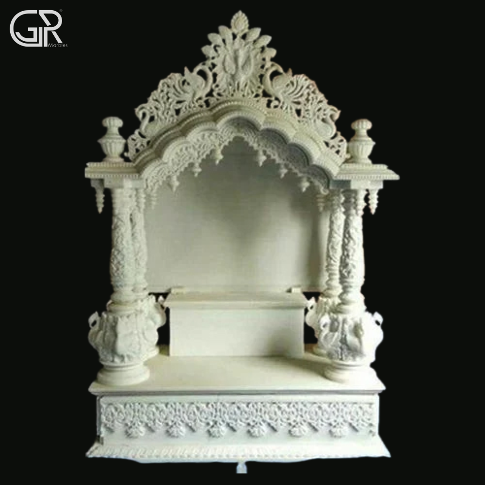 Makrana carved marble pooja Temple