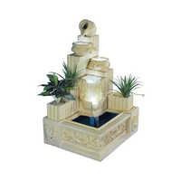 teakwood Carving Sandstone Water Fountain