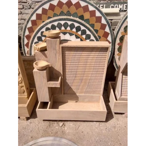 teakwood stylish sandstone fountain