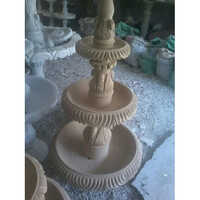 stylish sandstone water fountain