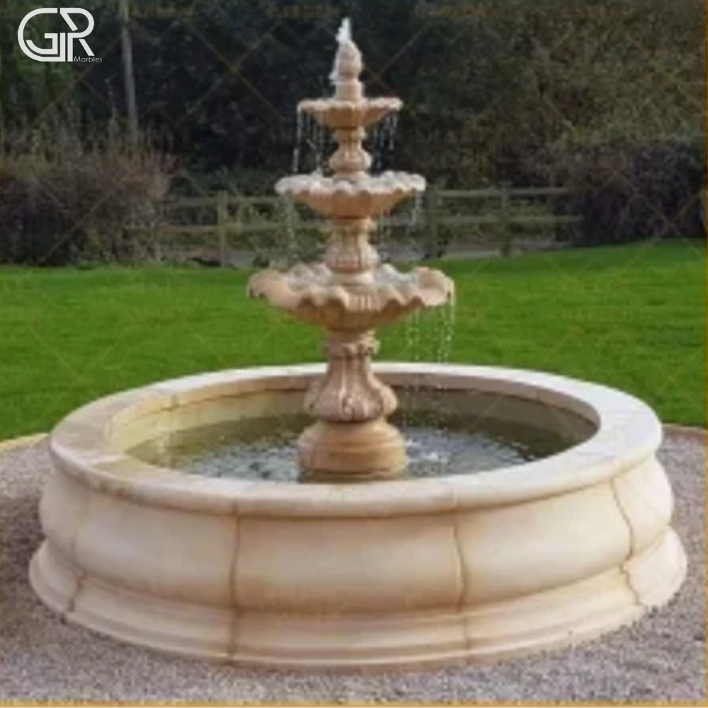 Decorative Sandstone Water Fountain - Material: Stone