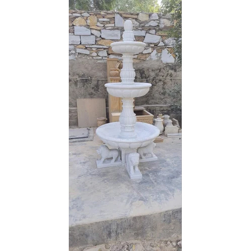 Marble White Water Fountain