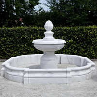 stylish outdoor marble fountain