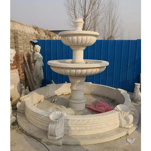 2 Tier Stylish Stone Fountain