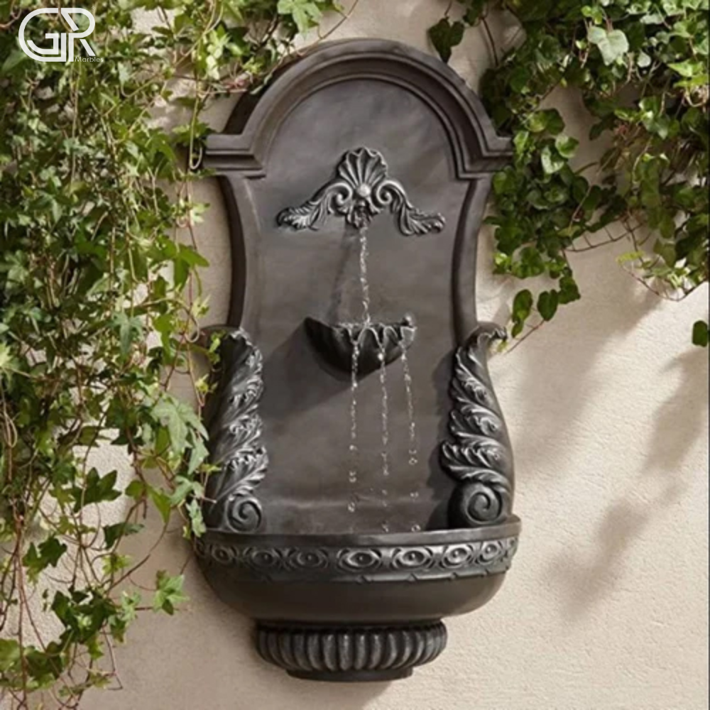 black Marble wall Fountain