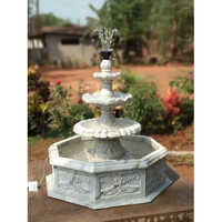 3 tier marble carving waterfall