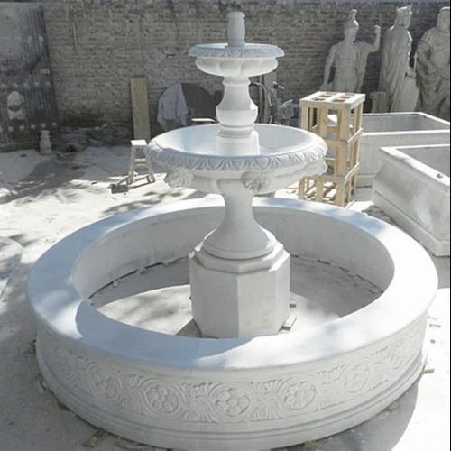 white marble stylish fountain