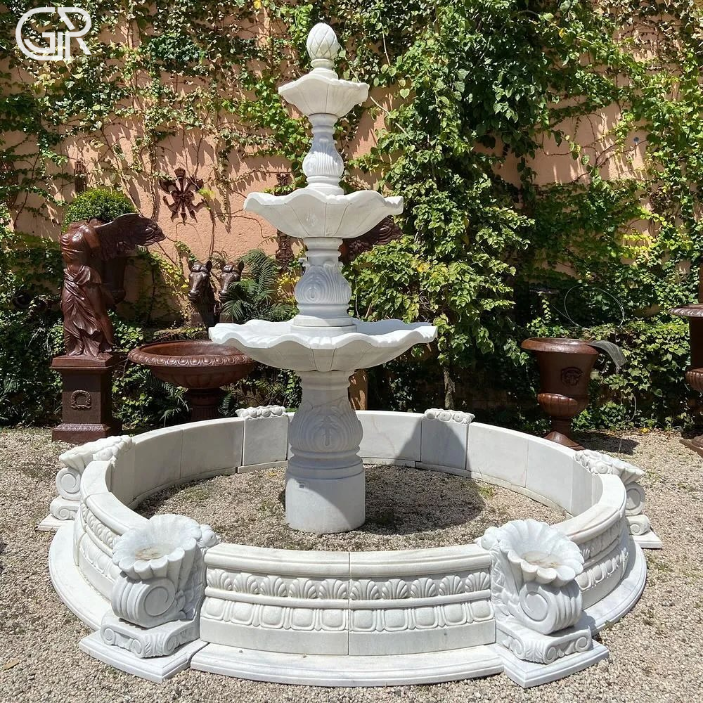 great shape marble water fountain