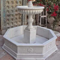 Great Shape Marble Water Fountain - Color: White