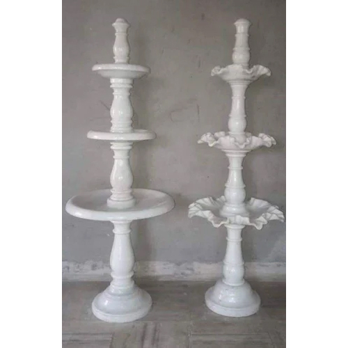 two different tier shape marble water fountain