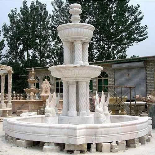 great shape pillar marble fountain