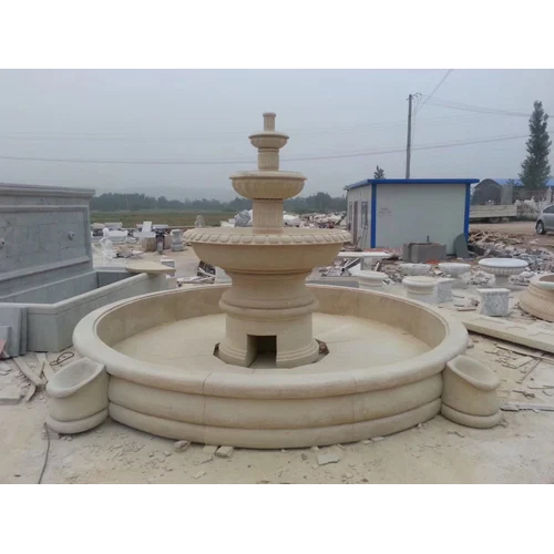 3 tier sandstone fountain