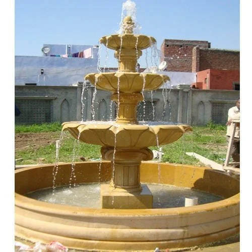 stone 3 tier water fountain