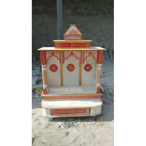 Beautiful painted Marble Mandir