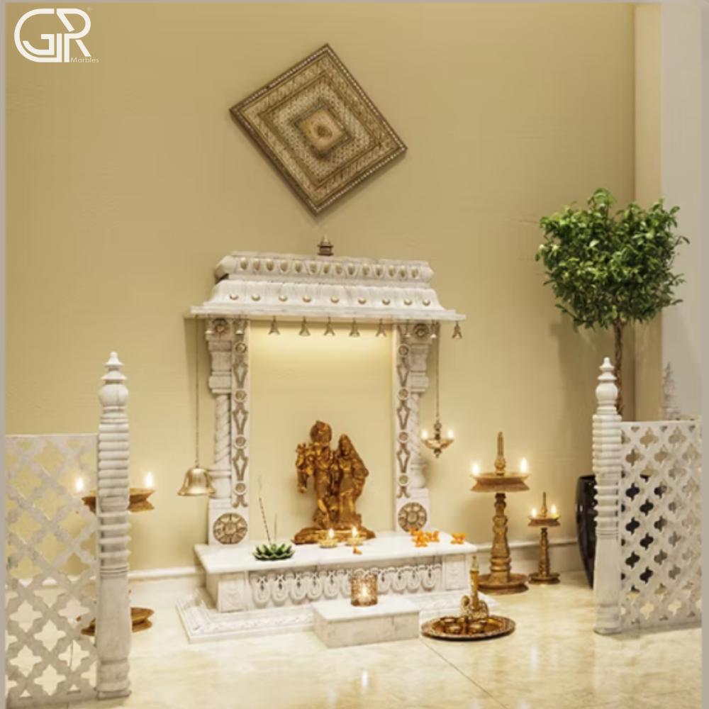 Carved Marble Indoor Temple