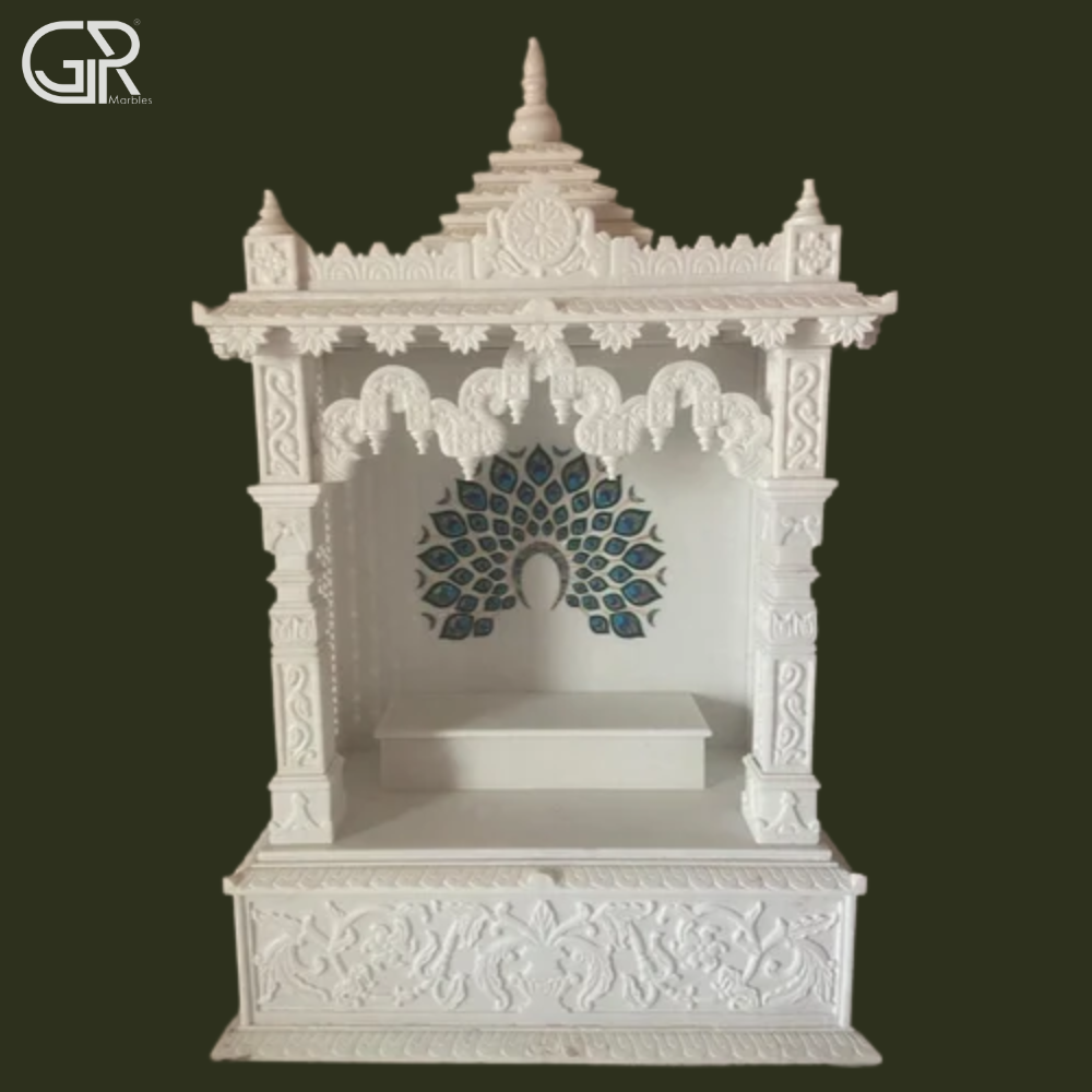 Polishing White Marble Temple