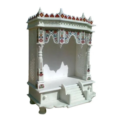 Makrana Pure White Marble Temple