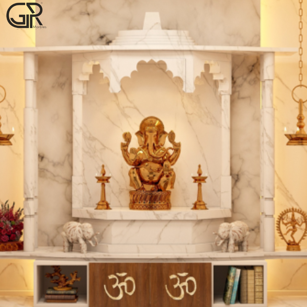 Home Stylish marble Pooja Mandir
