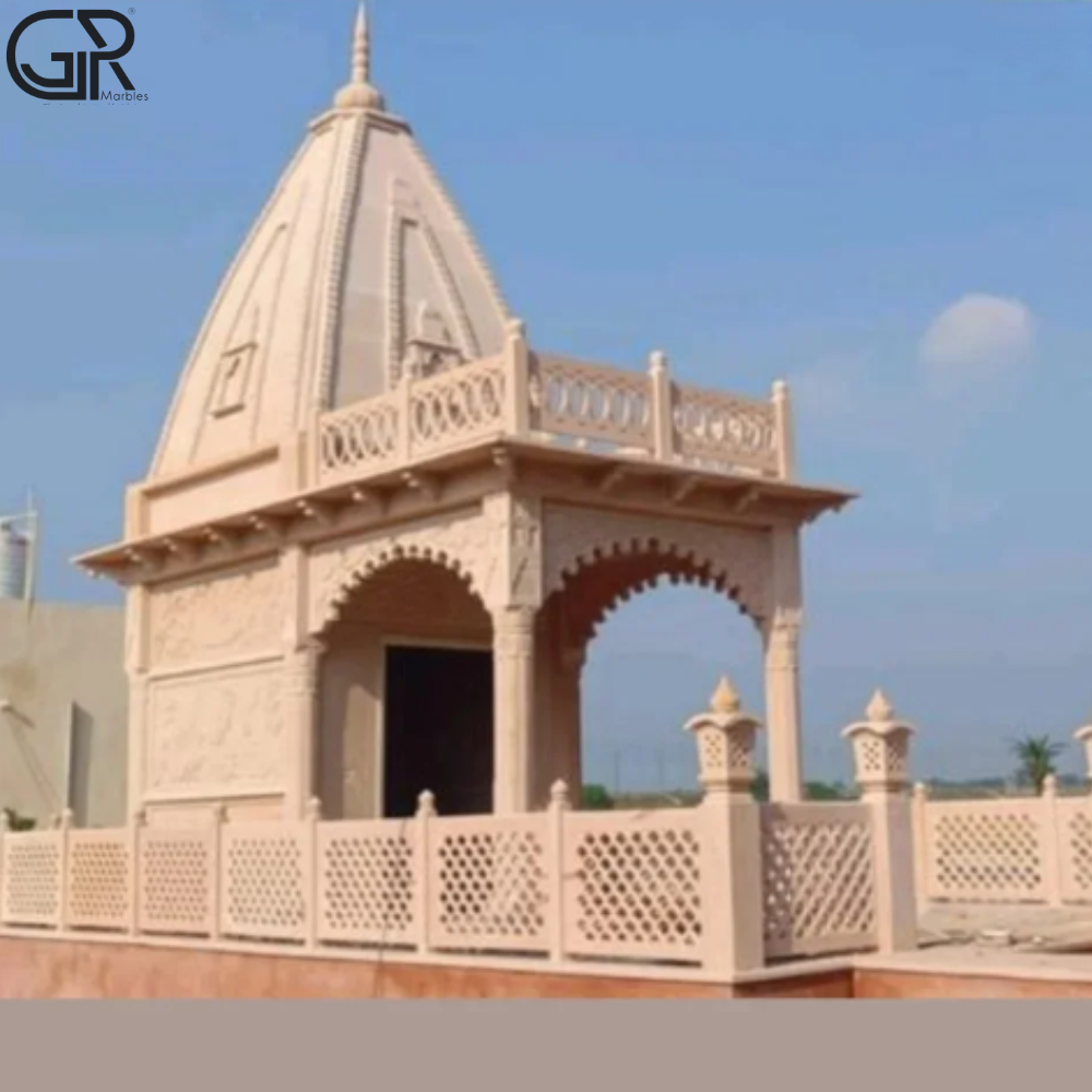 Outdoor Sandstone Temple - Hardness: High