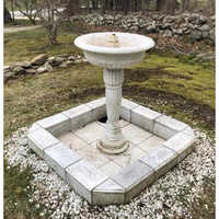stylish outdoor marble fountain