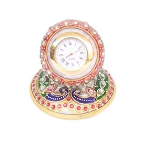 Painted Marble Stylish Clock