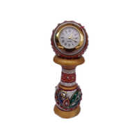 Round Table Stylish Clock - Color: Brown