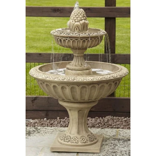 Sandstone carved water fountain