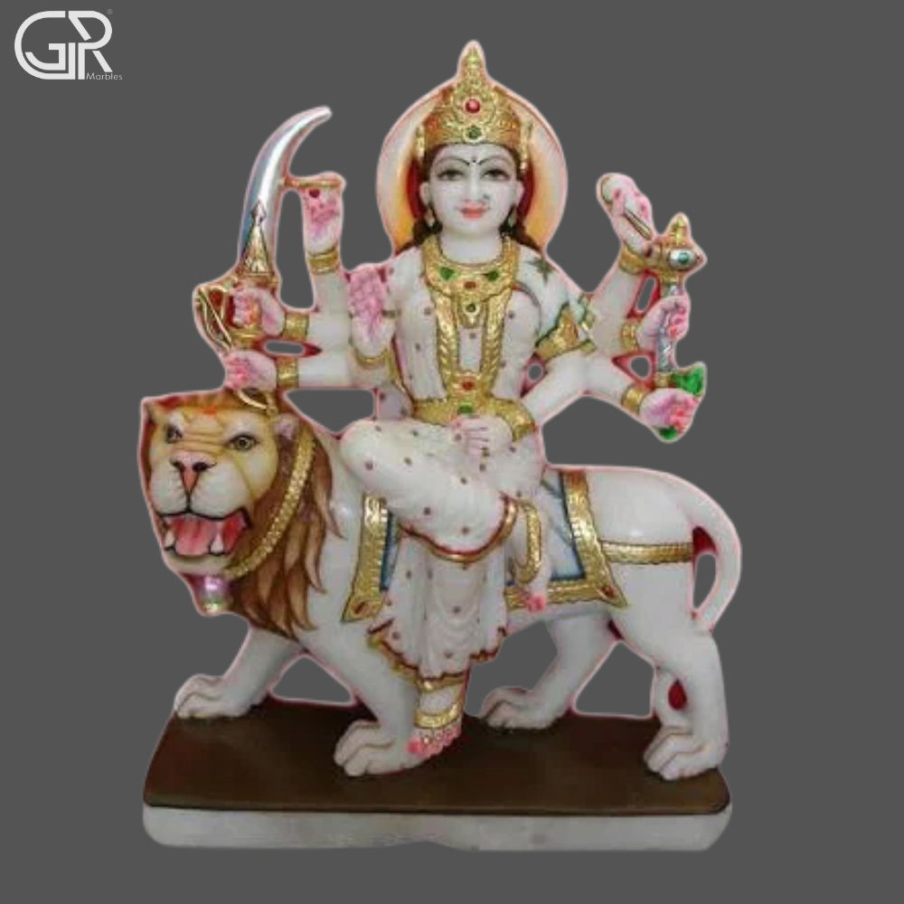 Marble Durga Maa Statues - Product Type: Sculpture