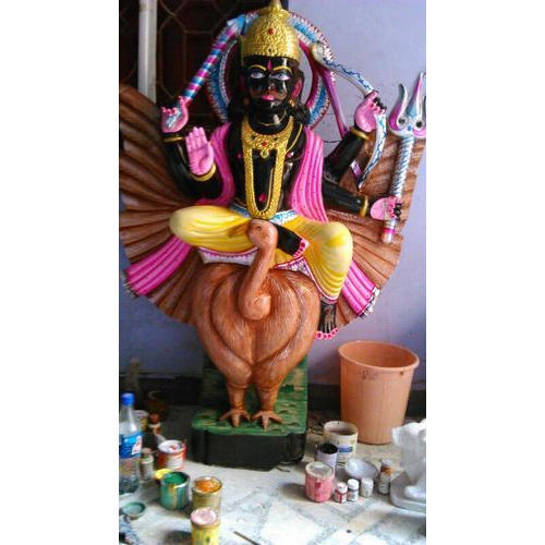 Black Marble Shani Dev Statue