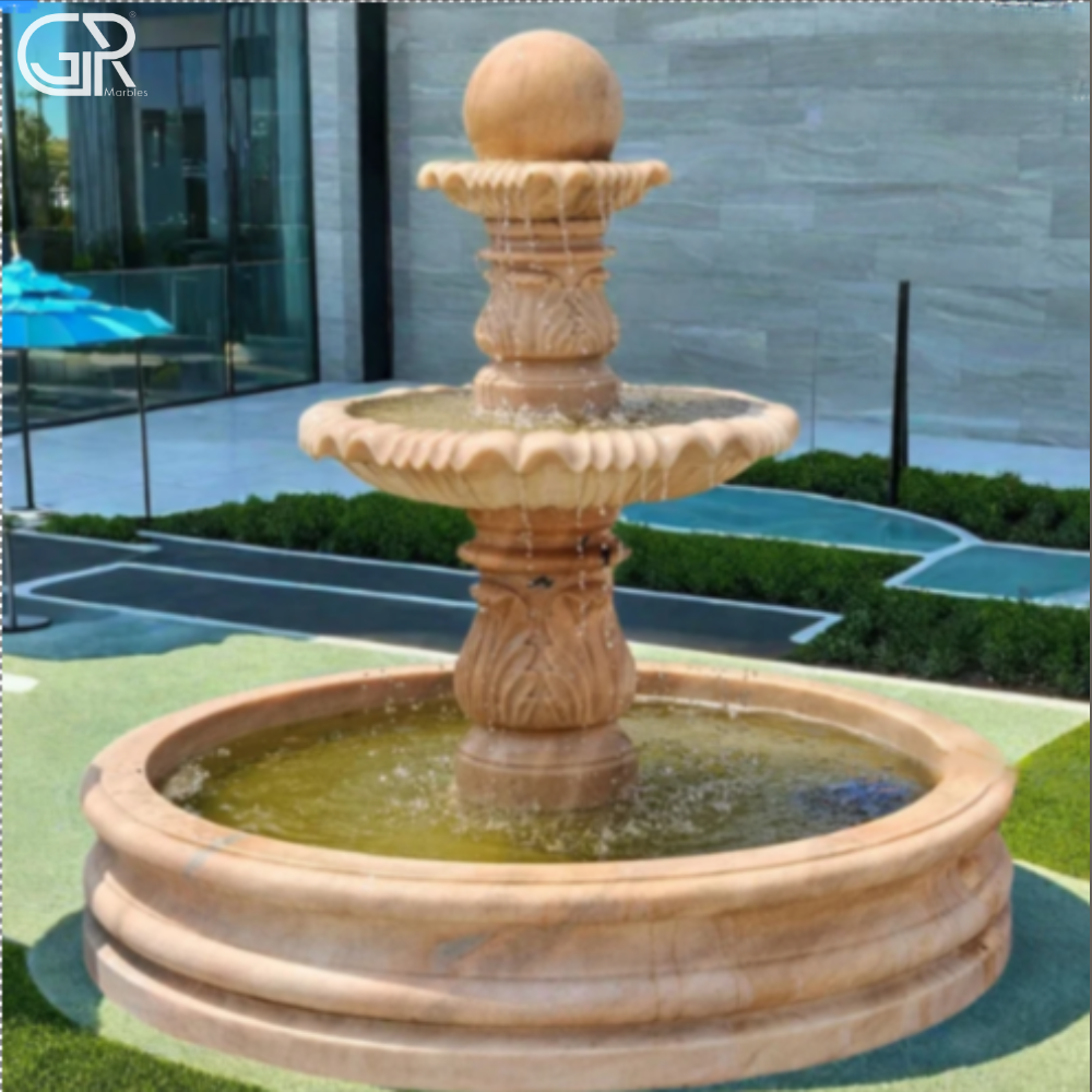 Sandstone 3 Tier Fountain
