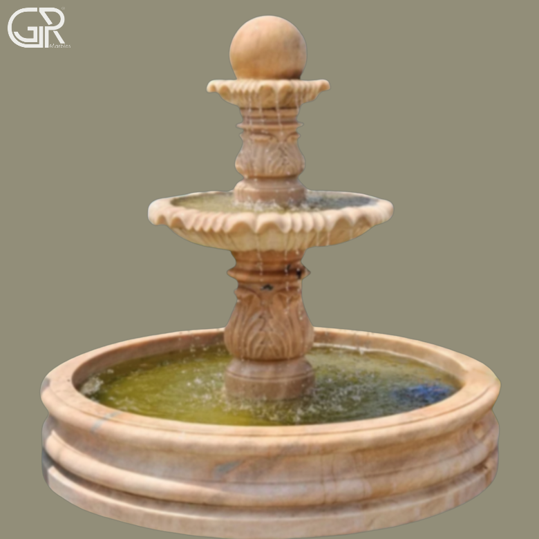 Sandstone 3 Tier Fountain