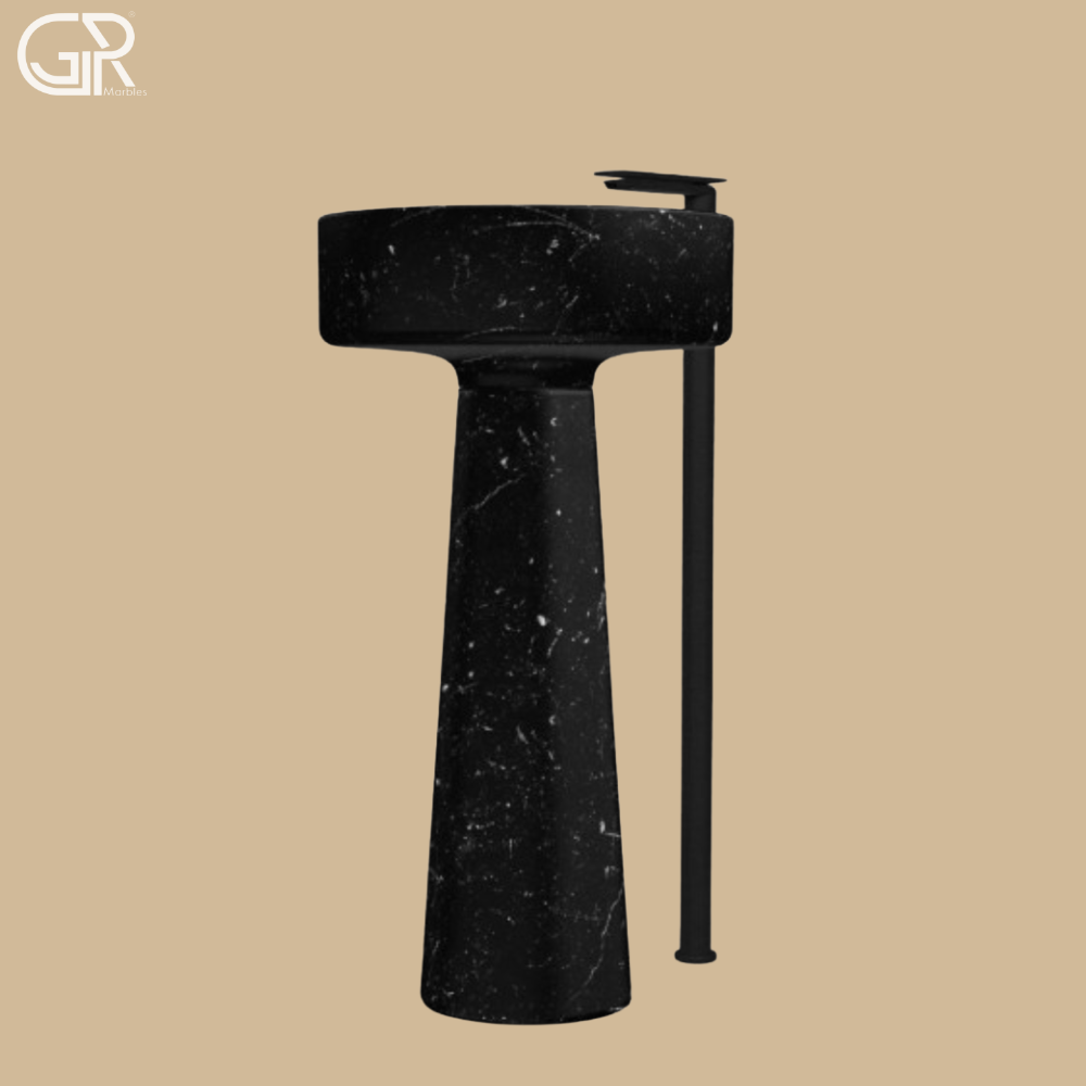 Marble Stylish Black Washbasin