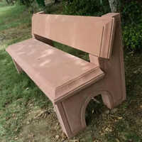 Sandstone stylish bench
