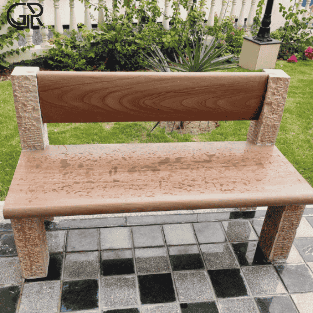 sandstone bench