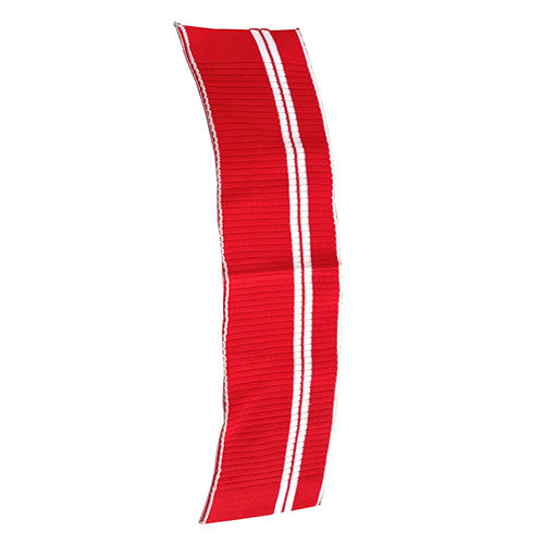 Red Polyester Rib Collar