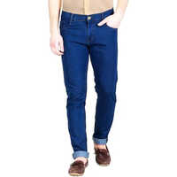 Mens Denim Jeans - Durable Denim Fabric, Blue Color | Washable, Plain Dyed, All-season Comfort
