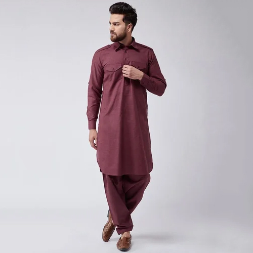 Mens Cotton Pathani Kurta