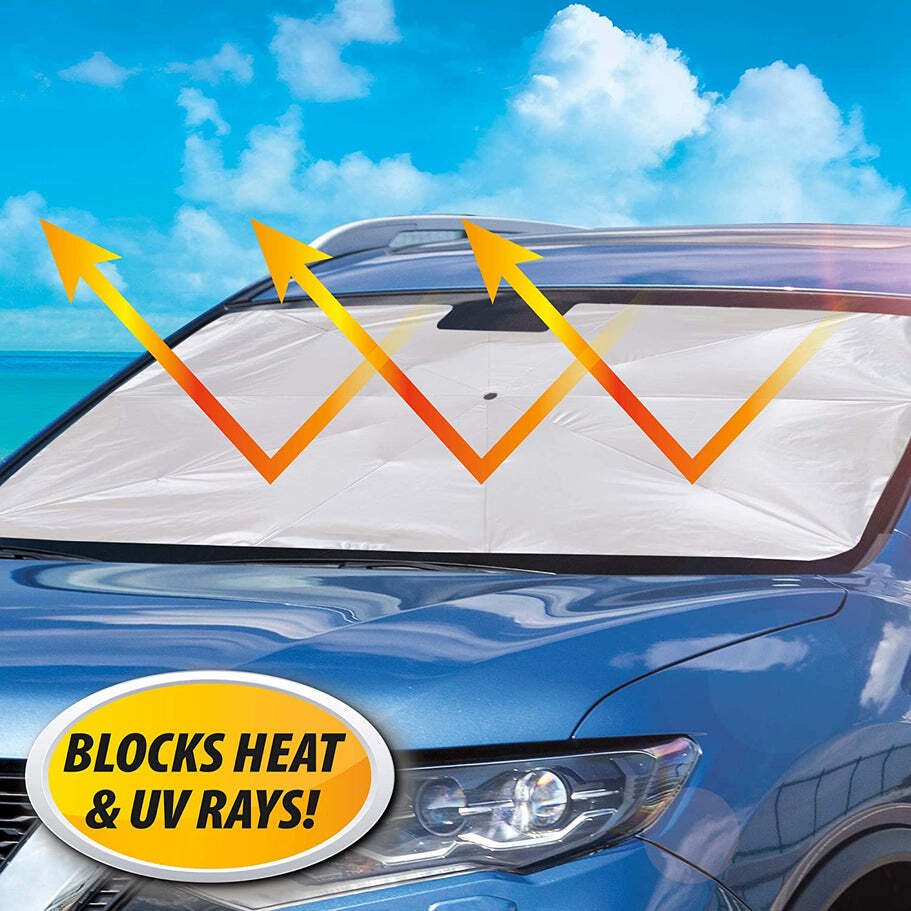 Windshield Umbrella Sun Shade Cover Visor Sunshades Reviews Automotive Front Sunshade Fits Foldable Windshield Brella Various Heat Insulation Shield for Car (0519)