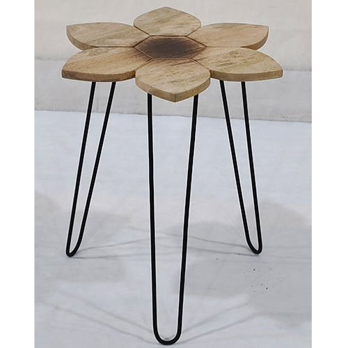 Wooden Top Side Table