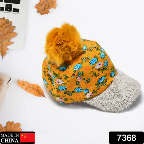 Women Desinger Winter Soft Warm Snow Proof Pom Pom Cap 7368