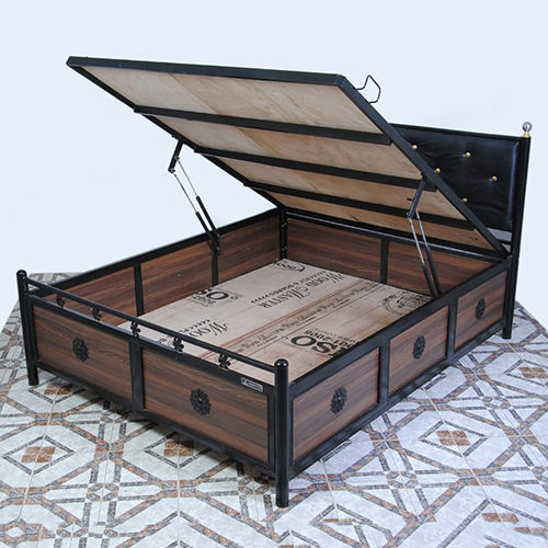 Steel deals box bed