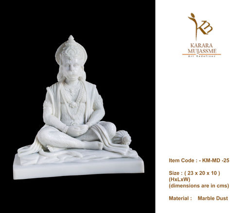 Hanuman Ji Marble Statue - KM-MD-25