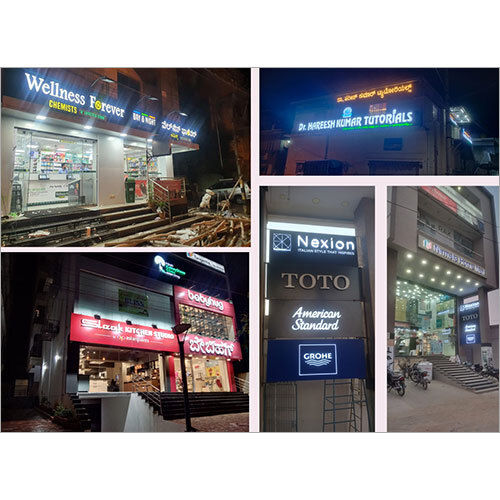 Led 3D Sign Board Application: Commercial