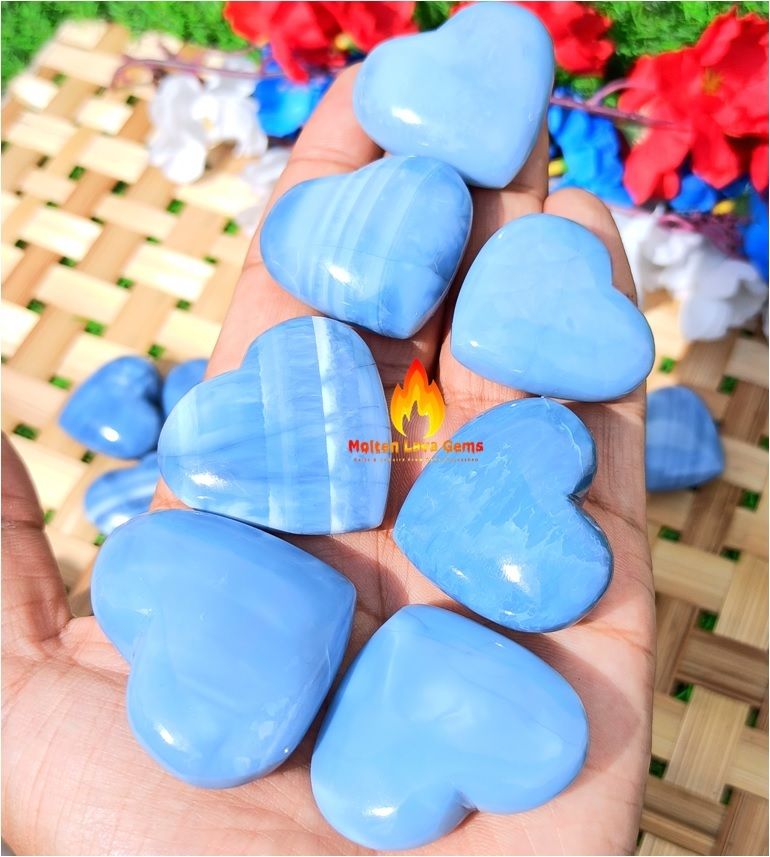 Owhyee Blue Opal Heart