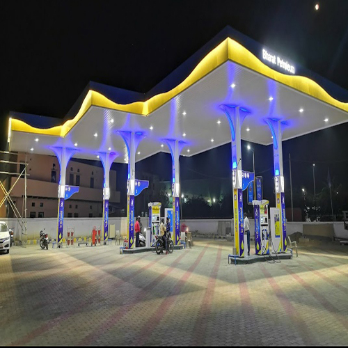 Bpcl Petrol Pump Canopy Design Type: Customized