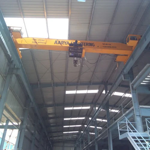 Yellow Electric Single Girder Eot Crane