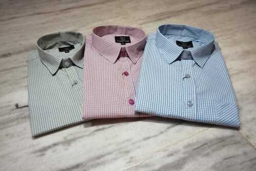 Cotton Checks Shirt - Cotton Yarn Dyed Fabric, Anti-Wrinkle, Washable | Available in Sizes S, M, L, XL, XXL for Men