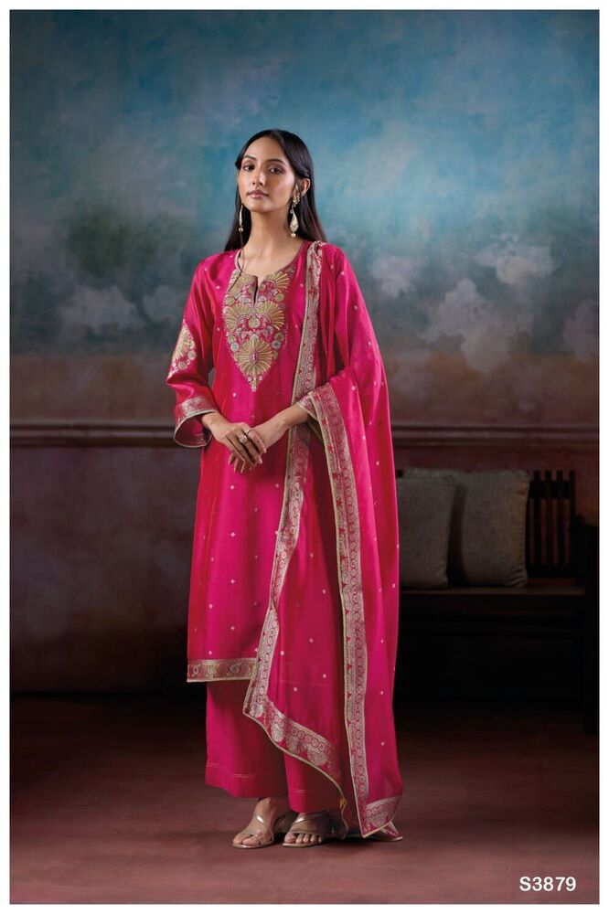 Ladies Readymade Punjabi Suit - Color: Black-Voilet